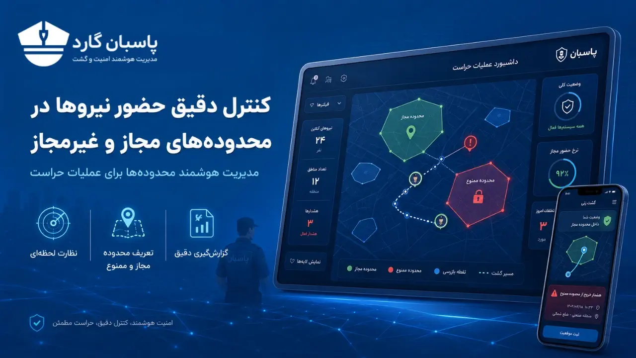 کنترل دقیق حضور نیروها در محدوده‌های مجاز و غیرمجاز
